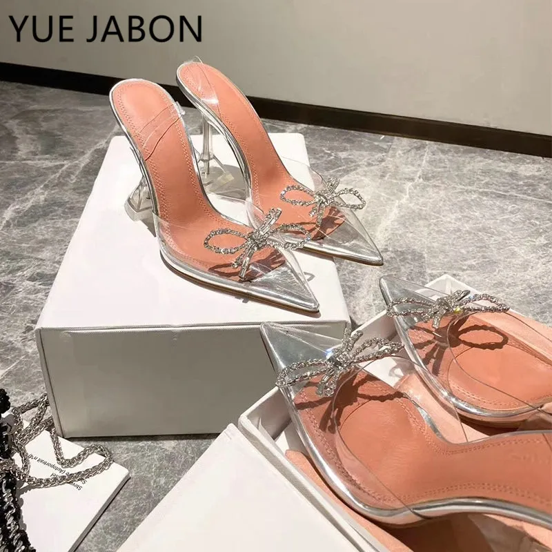 2022 Summer Pointed Pumps Crystal Fairy Ladies Wind Sandals Rhinestone Butterfly-knot Transparent PVC High Heel Women Sandals
2022 Summer Pointed Pumps Crystal Fairy Ladies Wind Sandals Rhinestone Butterfly-knot Transparent PVC High Heel Women Sandals