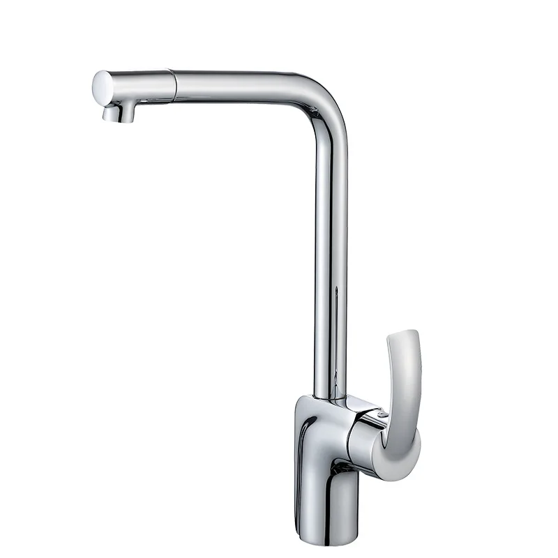 Kitchen Faucet Electroplating Chrome Modern Kitchen Faucet Mixer Tap Ceramic Valve Core Single Holder Single Hole With 2 Hoses
Kitchen Faucet Electroplating Chrome Modern Kitchen Faucet Mixer Tap Ceramic Valve Core Single Holder Single Hole With 2 Hoses