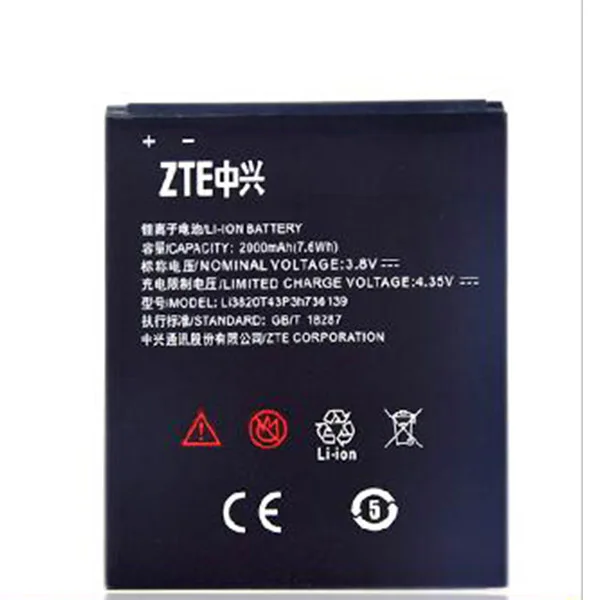 Аккумулятор 10 шт. подходит для мобильного телефона ZTE Q302C с батареей модели LI3820T43P3h736139
Аккумулятор 10 шт. подходит для мобильного телефона ZTE Q302C с батареей модели LI3820T43P3h736139