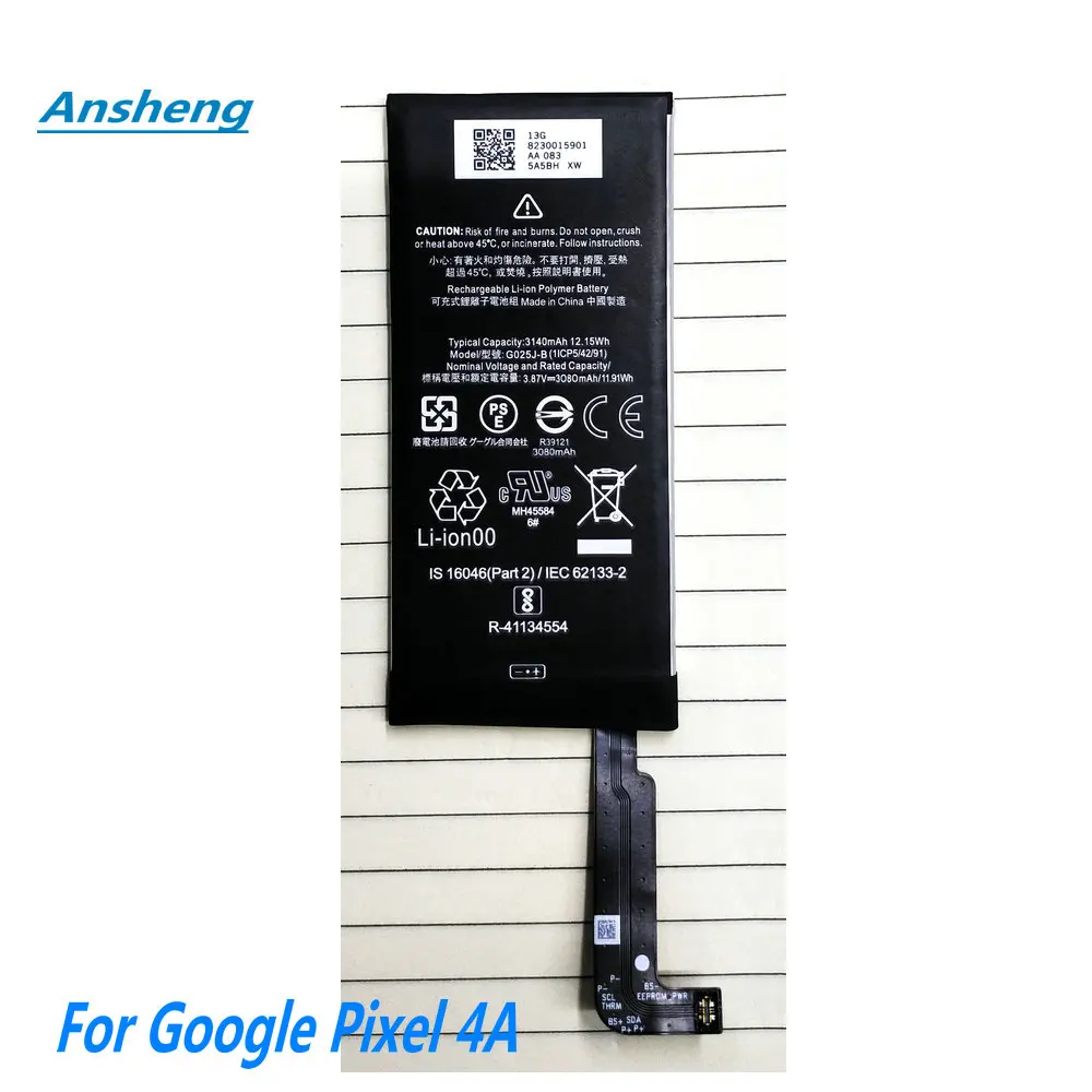 Оригинальный аккумулятор G020J-B G020I-B G025J-B для мобильного телефона Google Pixel 4 XL Pixel 4 XL Pixel 4 Pixel 4A
Оригинальный аккумулятор G020J-B G020I-B G025J-B для мобильного телефона Google Pixel 4 XL Pixel 4 XL Pixel 4 Pixel 4A