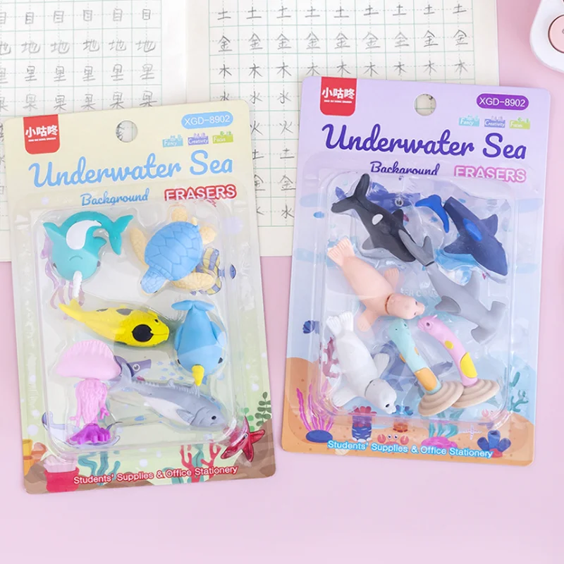 Sea Lion Shark Marine Animal Combination Eraser Creative Cute Novelty Kids Student Learning Office School Supplies Stationery
Sea Lion Shark Marine Animal Combination Eraser Creative Cute Novelty Kids Student Learning Office School Supplies Stationery