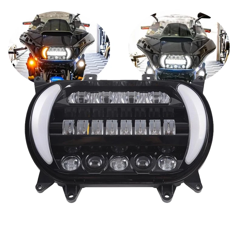2015-2020 Dual LED Headlight Projector Headlamp Kit For H-arley Road Glide FLTRU
2015-2020 Dual LED Headlight Projector Headlamp Kit For H-arley Road Glide FLTRU