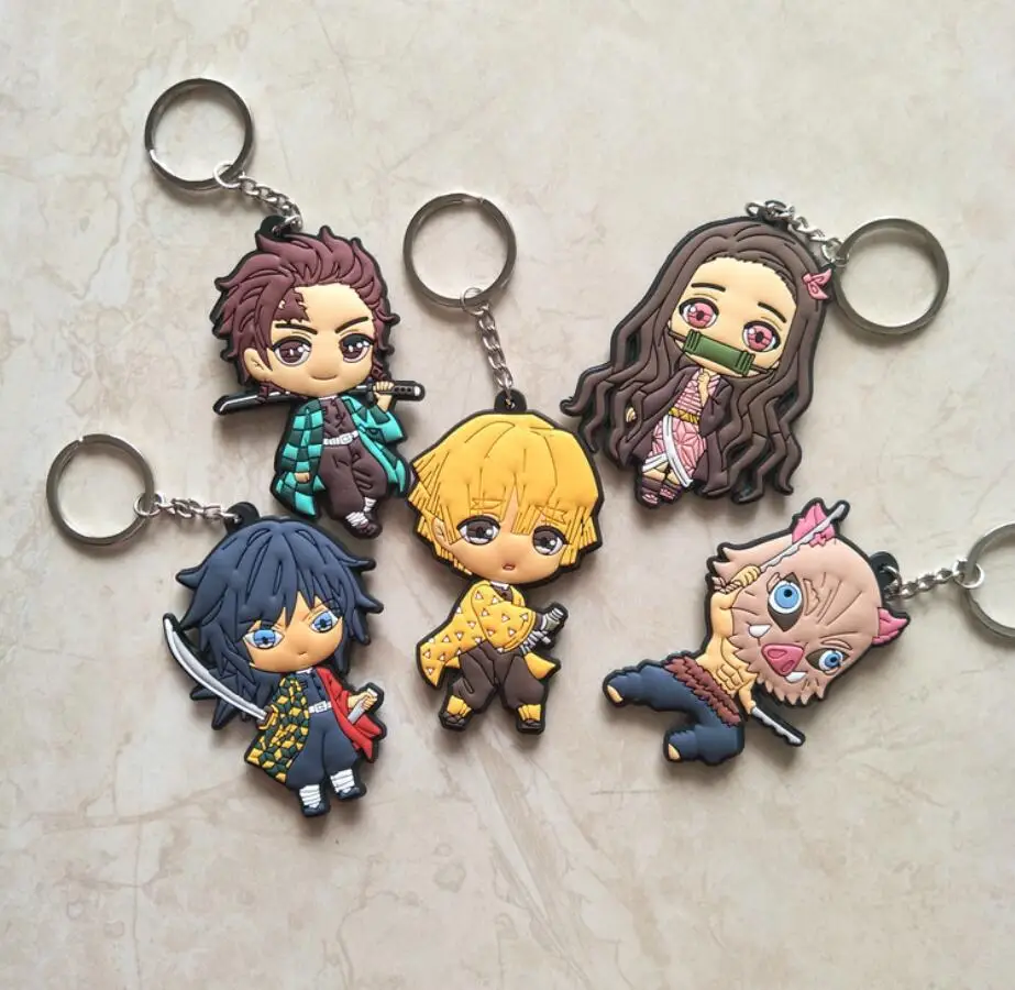 Anime Movie Demon Slayer Kimetsu no Yaiba Action Figure Kamado Nezuko Tanjiro Zenitsu Hashibira Inosuke PVC Keychain Toys
Anime Movie Demon Slayer Kimetsu no Yaiba Action Figure Kamado Nezuko Tanjiro Zenitsu Hashibira Inosuke PVC Keychain Toys