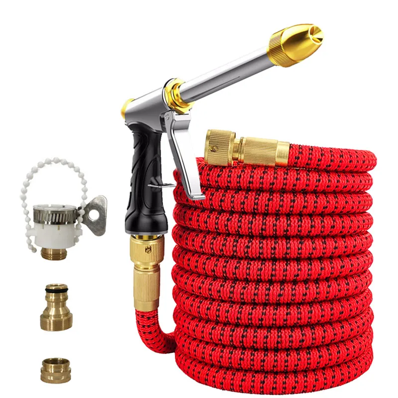 New Watering Irrigation Flexible Expandable Magic Hose Garden Pipe with Spray Water Gun High-Pressure Car Wash Cleaning Tools
New Watering Irrigation Flexible Expandable Magic Hose Garden Pipe with Spray Water Gun High-Pressure Car Wash Cleaning Tools