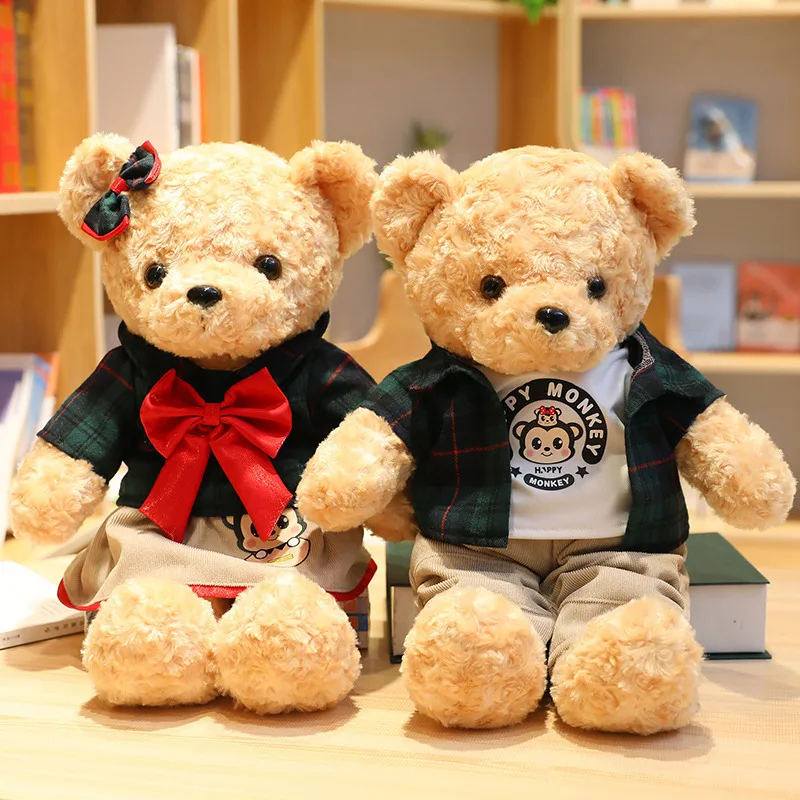 Lovely Couple Teddy Bear Dolls Cloth Plush Toys Cartoon Stuffed Toy Kids Baby Children Girl Room Decor Birthday Christmas Gifts
Lovely Couple Teddy Bear Dolls Cloth Plush Toys Cartoon Stuffed Toy Kids Baby Children Girl Room Decor Birthday Christmas Gifts