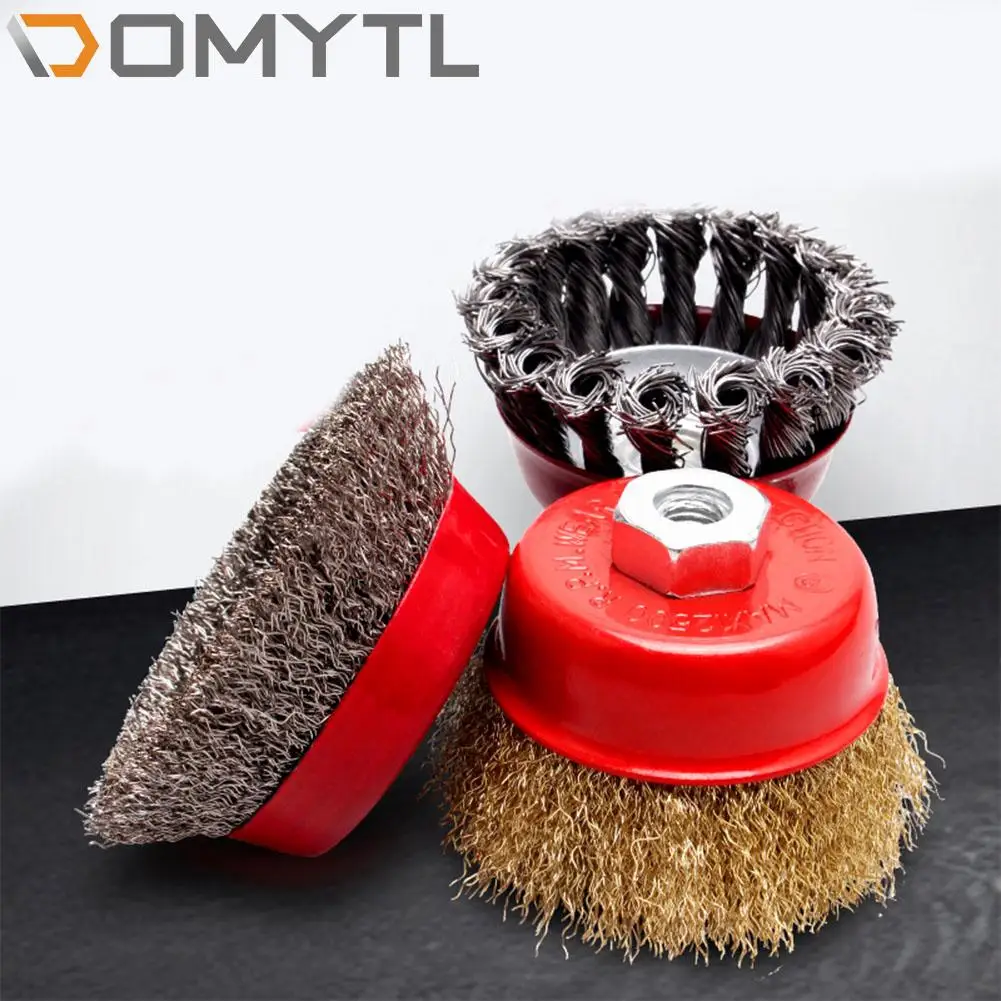 Bowl-Shaped Steel Wire Polishing WheelsMetal Grinding Wheel Derusting Abrasive Tools For Model 100 Angle Grinder Accessories
Bowl-Shaped Steel Wire Polishing WheelsMetal Grinding Wheel Derusting Abrasive Tools For Model 100 Angle Grinder Accessories