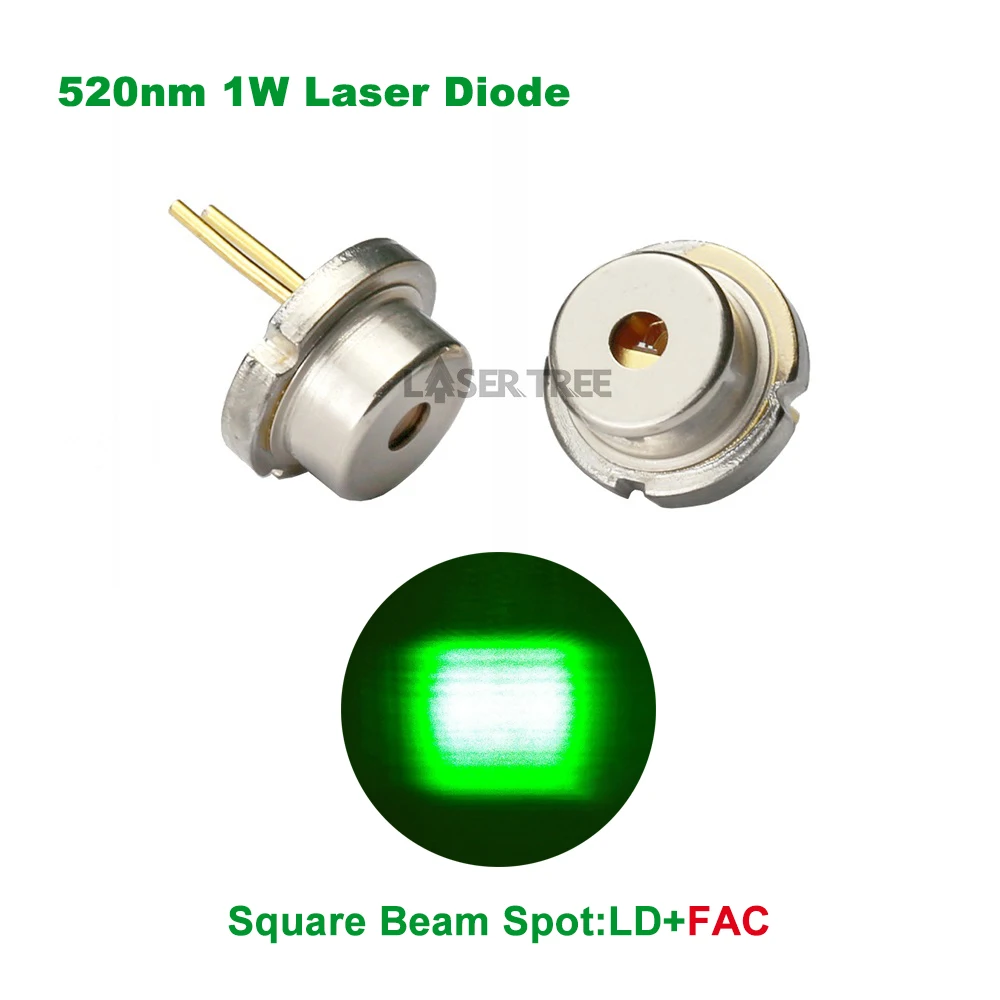 525nm/520nm 1W, high power green laser diode,with FAC, compressed spot technology, square beam spot
525nm/520nm 1W, high power green laser diode,with FAC, compressed spot technology, square beam spot