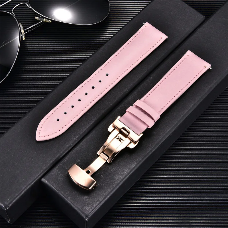 Genuine Leather Watchband 18mm 20mm 22mm 24mm with Stainless Steel Butterfly Buckle Watch Accessories Women Men Watch Straps
Genuine Leather Watchband 18mm 20mm 22mm 24mm with Stainless Steel Butterfly Buckle Watch Accessories Women Men Watch Straps