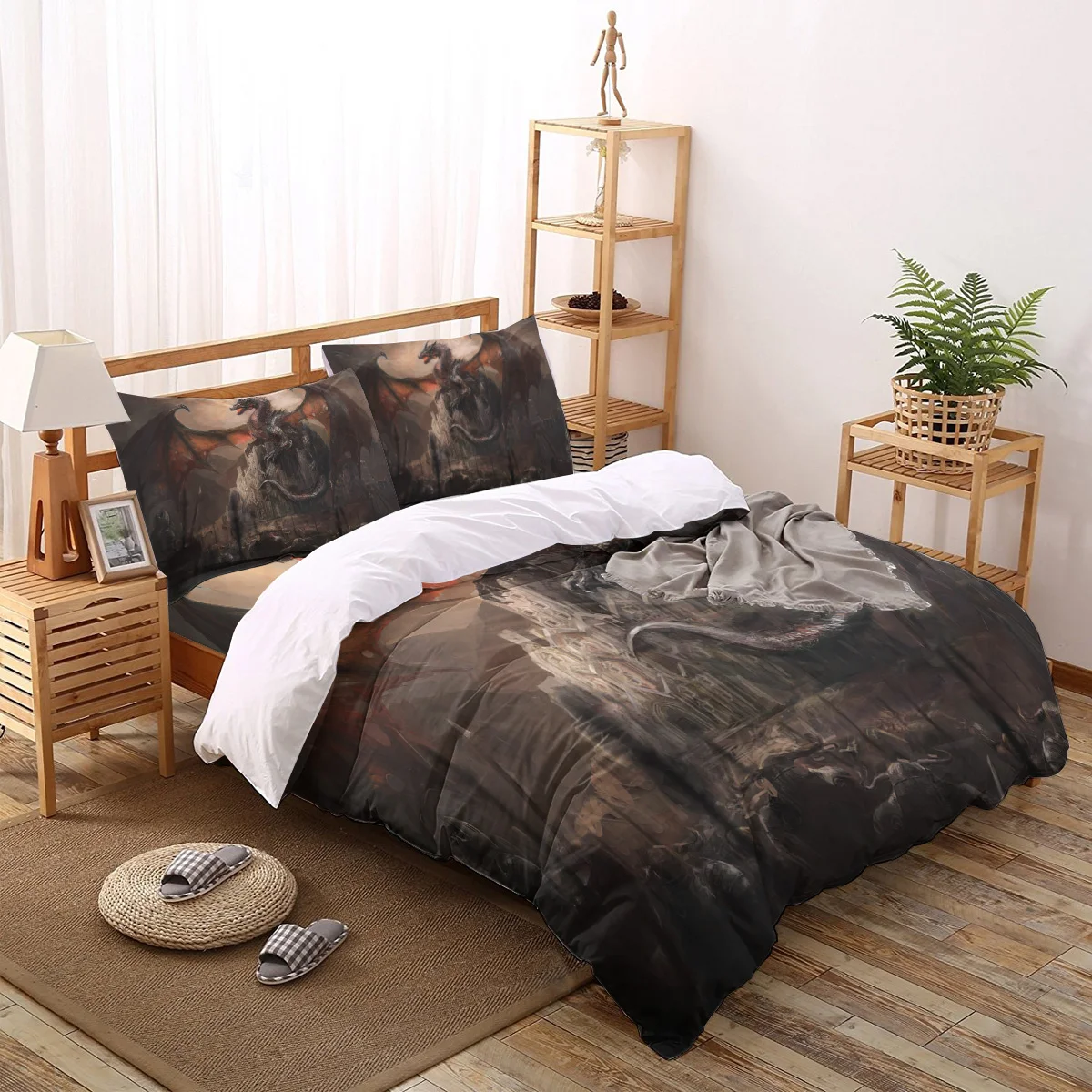 Dragon Castle War Legend Myth Bedding Set Home Textile Bed Set Adult Bedding Duvet Cover Flat Sheet Pillowcases Quilt Cover
Dragon Castle War Legend Myth Bedding Set Home Textile Bed Set Adult Bedding Duvet Cover Flat Sheet Pillowcases Quilt Cover