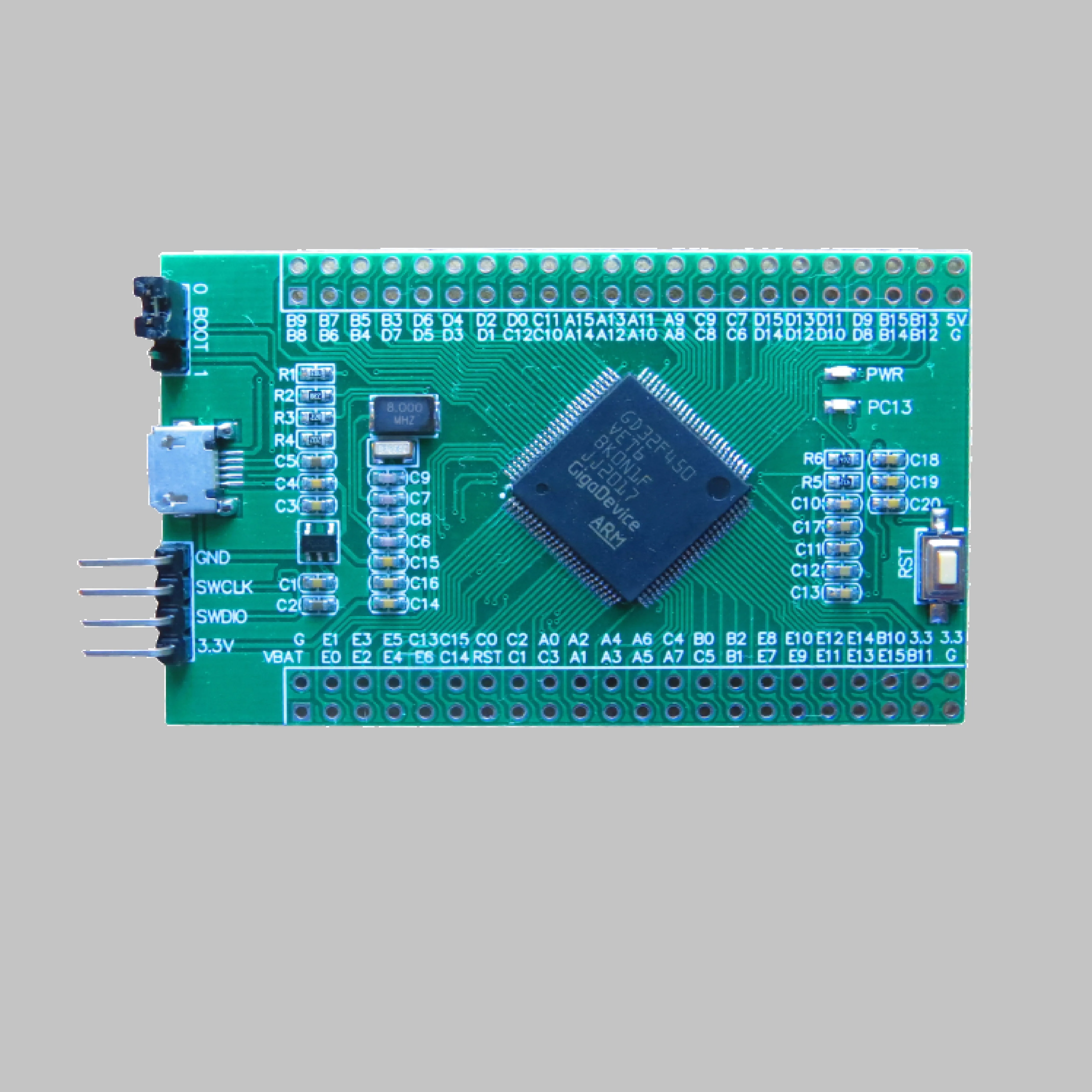 Gd32f450vet6 материнская плата большой емкости Новый Stm32f427 микрокомпьютерная система с одним чипом Vet6 заменяет F437
Gd32f450vet6 материнская плата большой емкости Новый Stm32f427 микрокомпьютерная система с одним чипом Vet6 заменяет F437