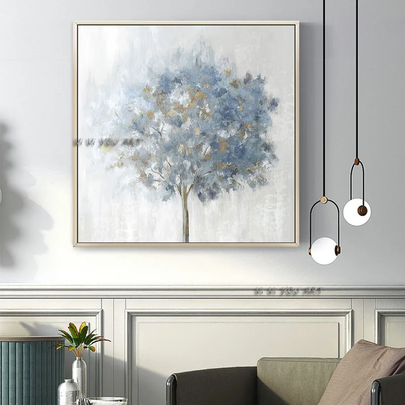 100% Handmade Oil Painting Abstract Blue Tree Modern Wall ArtMinimalist For Living Room Bedroom Decorations
100% Handmade Oil Painting Abstract Blue Tree Modern Wall ArtMinimalist For Living Room Bedroom Decorations