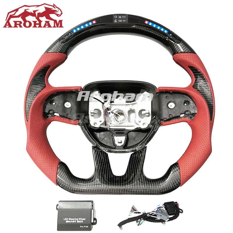 LED Racing Sport Carbon Fiber Steering Wheel For Dodge Challenger Charger SRT Hellcat 2015 2016 2017 2018 2019 2020
LED Racing Sport Carbon Fiber Steering Wheel For Dodge Challenger Charger SRT Hellcat 2015 2016 2017 2018 2019 2020