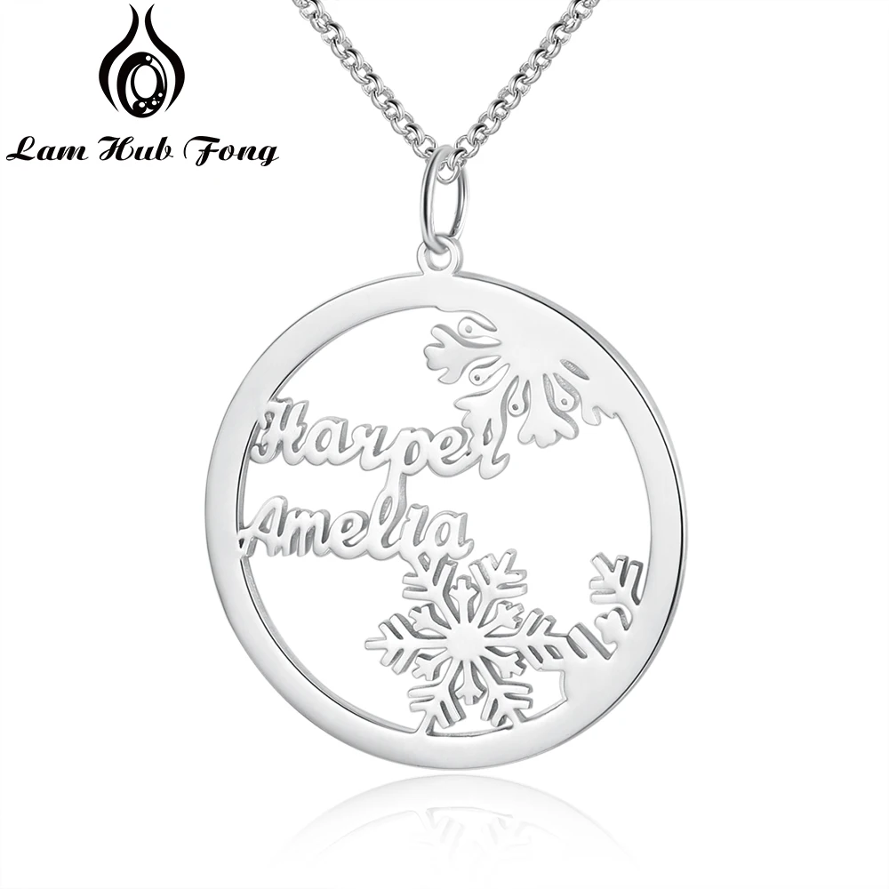 Custom 2-3 Names Necklace Snowflake Pendant Necklaces for Women Fashion Jewelry Christmas Gift
Custom 2-3 Names Necklace Snowflake Pendant Necklaces for Women Fashion Jewelry Christmas Gift