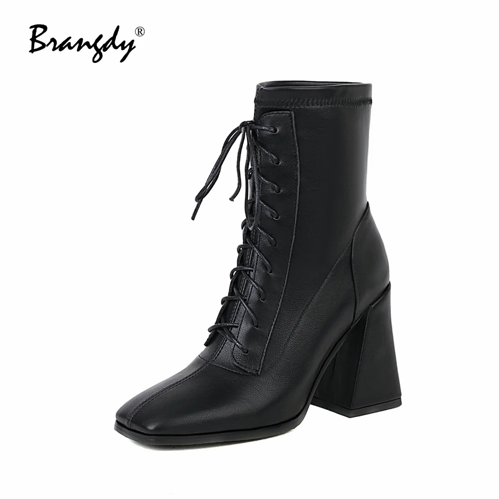 Brangdy Retro Women Pumps Ankle Knight Boots PU Leather Women Shoes Square Heels Lace Up Women Spring Autumn Boots Square Toe
Brangdy Retro Women Pumps Ankle Knight Boots PU Leather Women Shoes Square Heels Lace Up Women Spring Autumn Boots Square Toe