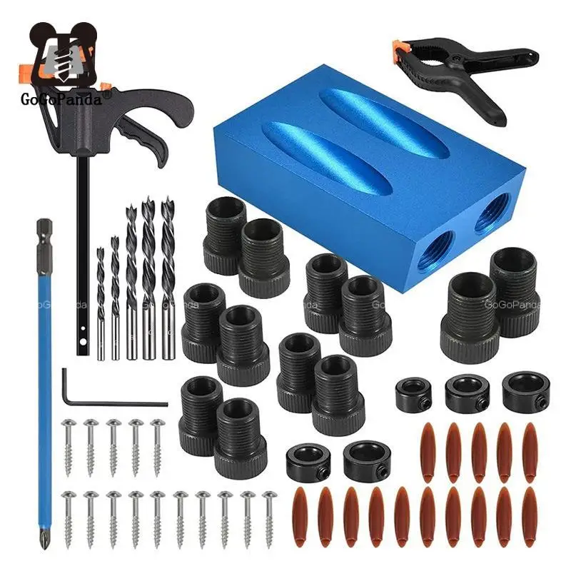 Blue Woodworking Oblique Hole Locator Woodworking Drillinghole Locate Drill + 3 Awl
Blue Woodworking Oblique Hole Locator Woodworking Drillinghole Locate Drill + 3 Awl