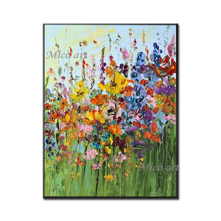 Hand Painted Home Decoration Showpieces Acrylic Paintings Flower Oil Painting Wall Palette Knife Canvas Artwork Wall Pictures
Hand Painted Home Decoration Showpieces Acrylic Paintings Flower Oil Painting Wall Palette Knife Canvas Artwork Wall Pictures