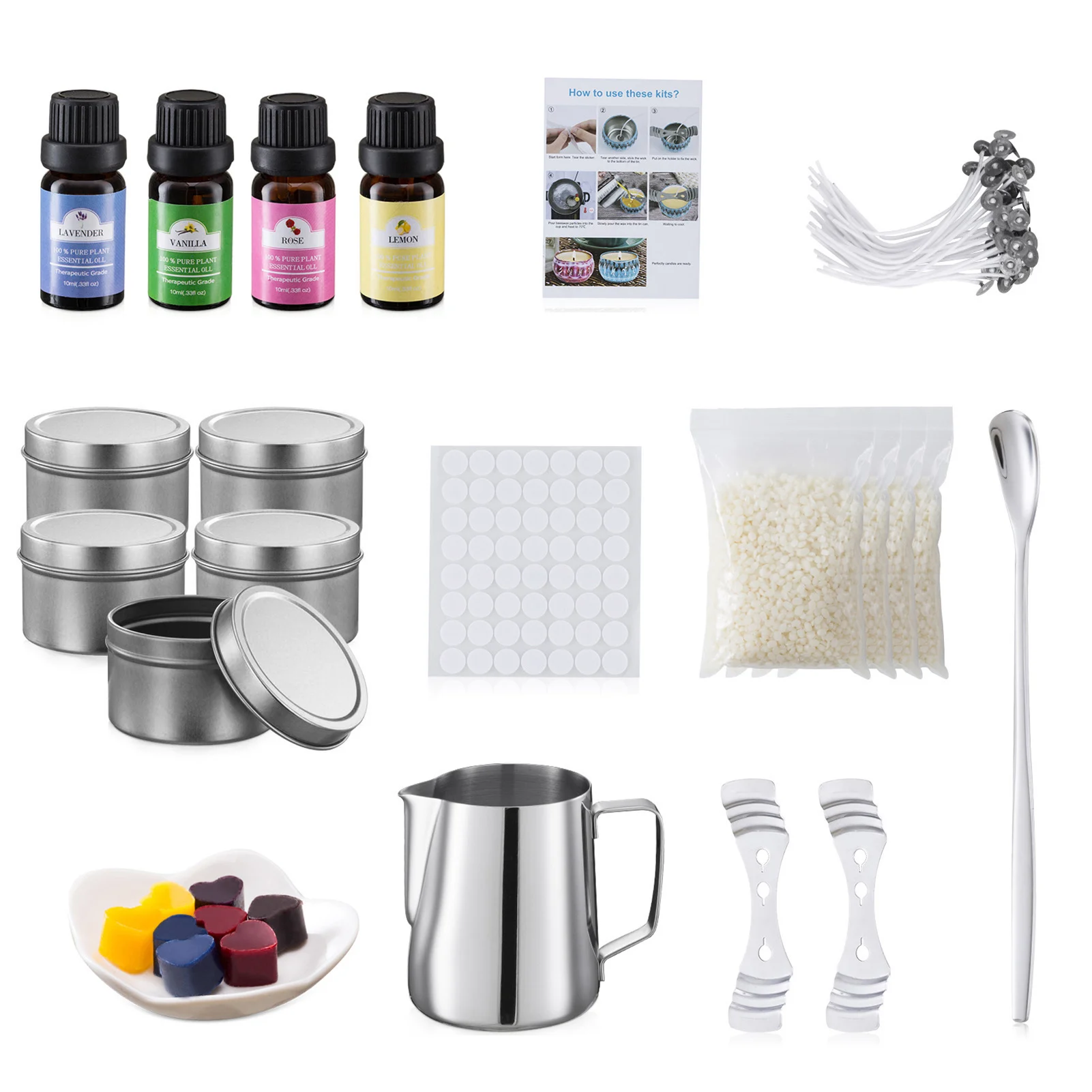 Aromatherapy Candle Making Kit Supplies Complete Candle Maker Kit Beeswax For Family Beginner Birthday Christmas Wedding
Aromatherapy Candle Making Kit Supplies Complete Candle Maker Kit Beeswax For Family Beginner Birthday Christmas Wedding