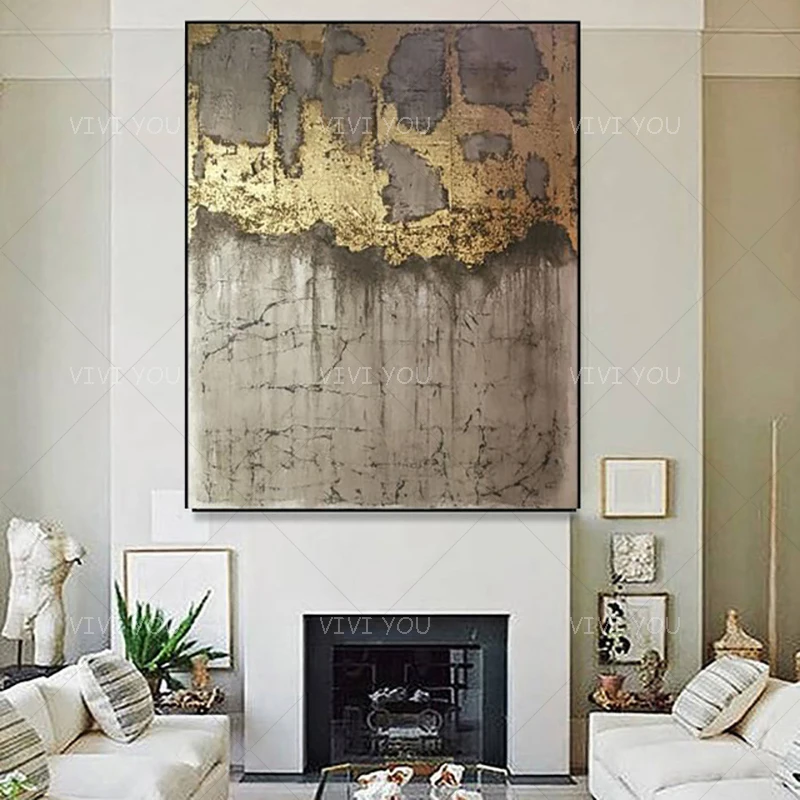 Unframed 100% Hand Painted Modern Large Abstract Painting Home Decoration Wall Pictures for Living Room Wall Art on Canvas
Unframed 100% Hand Painted Modern Large Abstract Painting Home Decoration Wall Pictures for Living Room Wall Art on Canvas