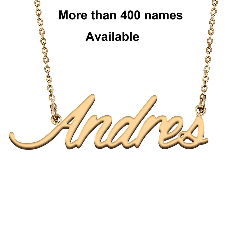 Cursive Initial Letters Name Necklace for Andres Birthday Party Christmas New Year Graduation Wedding Valentine Day Gift
Cursive Initial Letters Name Necklace for Andres Birthday Party Christmas New Year Graduation Wedding Valentine Day Gift