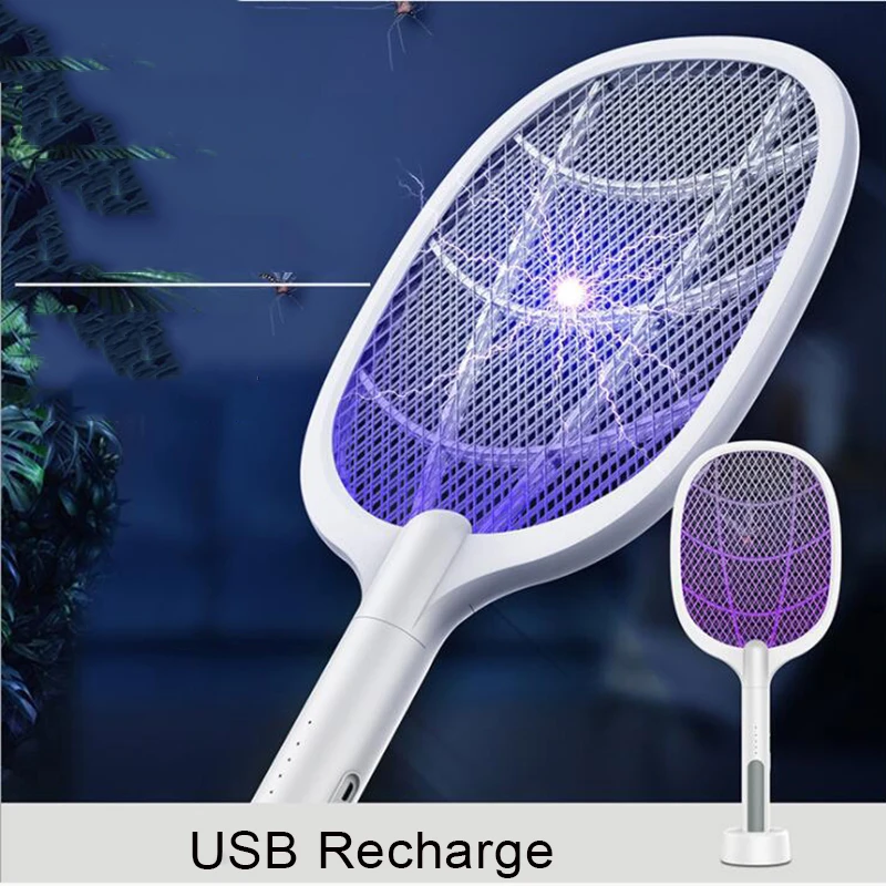 USB Electric Shock Mosquito Lamp 3 in1 USB Recharge Mosquito Swatter Fly Swatter Portable UV Anti Mosquitoes Handheld
USB Electric Shock Mosquito Lamp 3 in1 USB Recharge Mosquito Swatter Fly Swatter Portable UV Anti Mosquitoes Handheld