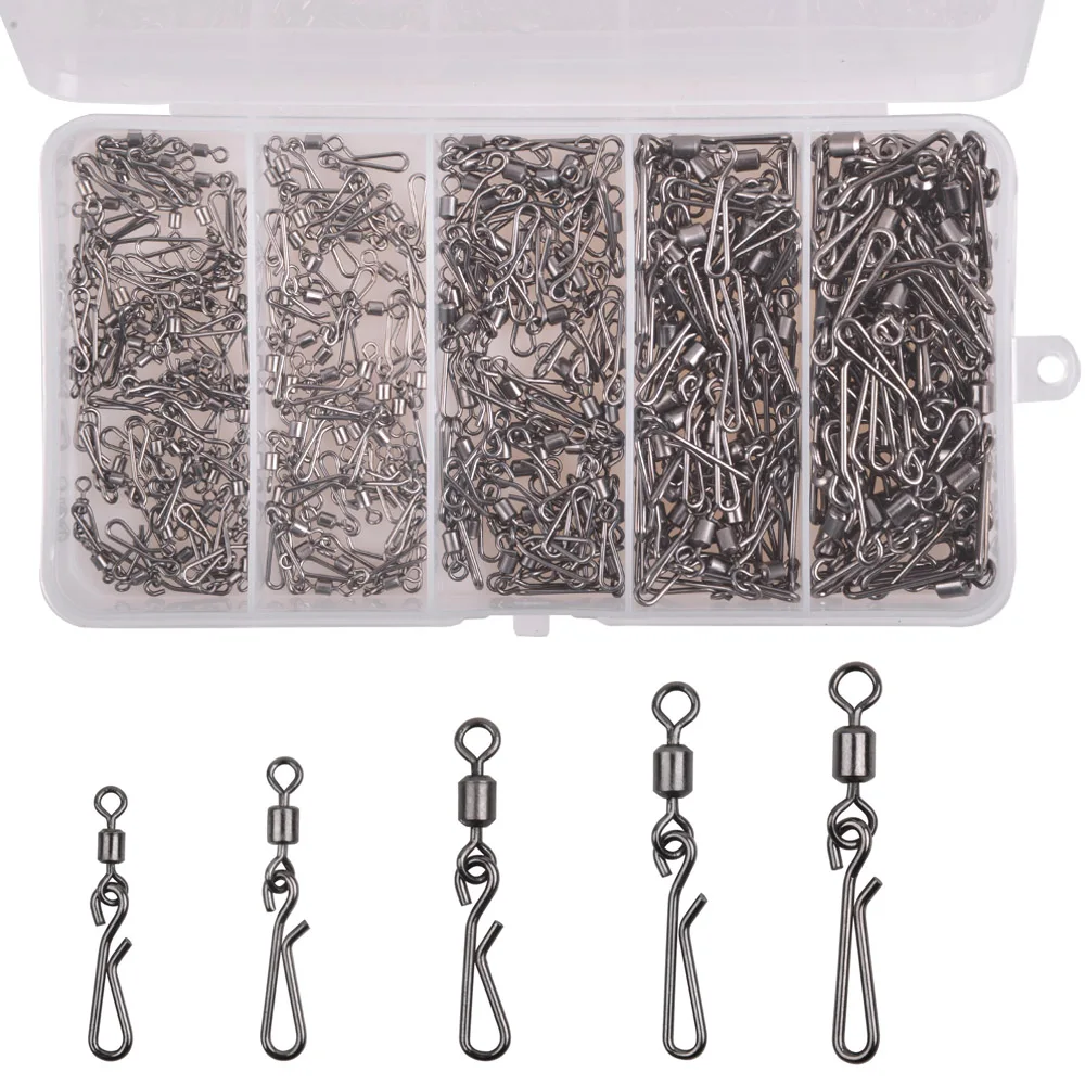 300Pcs/box Fast Lure Fishing Connector Brass Rolling Swivels Quick change Interlock Snap Terminal tackle Fishing Accessories
300Pcs/box Fast Lure Fishing Connector Brass Rolling Swivels Quick change Interlock Snap Terminal tackle Fishing Accessories