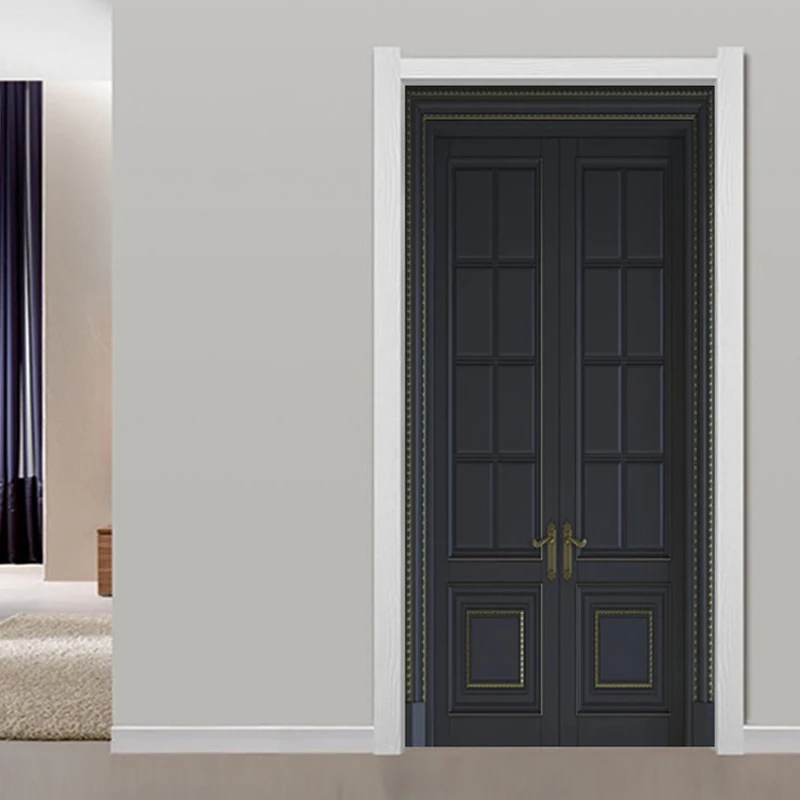 Modern Black Door Frame Wallpaper European Style Creative Door Sticker PVC Self-Adhesive Waterproof Decal Living Room 3D Sticker
Modern Black Door Frame Wallpaper European Style Creative Door Sticker PVC Self-Adhesive Waterproof Decal Living Room 3D Sticker