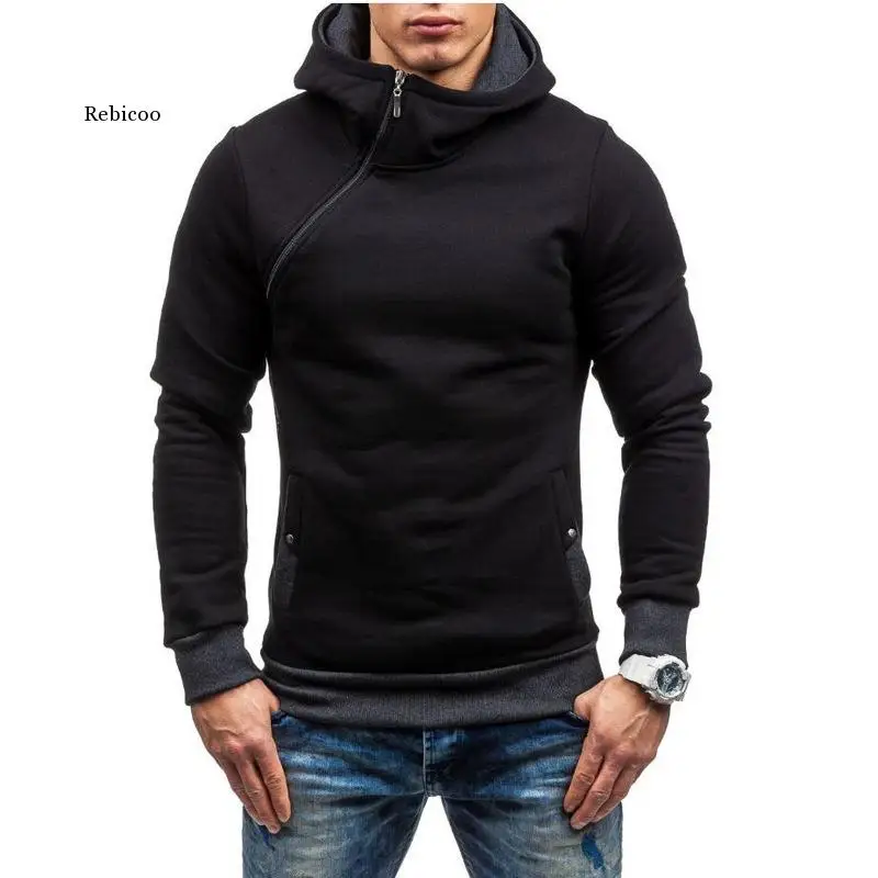 Autumn Men's Hoodies Sweatshirts New Slim and Thick Pullover for Male Diagonal Zipper Hoodie Sweatshirt
Autumn Men's Hoodies Sweatshirts New Slim and Thick Pullover for Male Diagonal Zipper Hoodie Sweatshirt