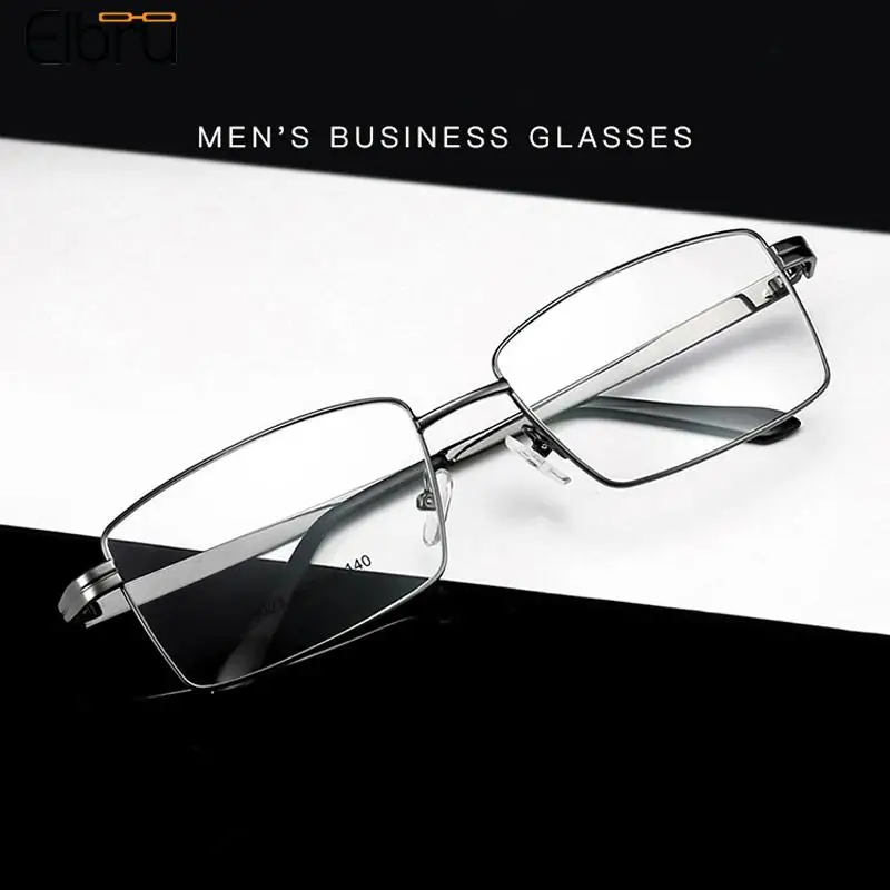 Elbru Titanium Alloy Glasses Electroplated Metal Spectacle Frame Flat Mirror Presbyopia Frame Retro Square Business Men Glasses
Elbru Titanium Alloy Glasses Electroplated Metal Spectacle Frame Flat Mirror Presbyopia Frame Retro Square Business Men Glasses