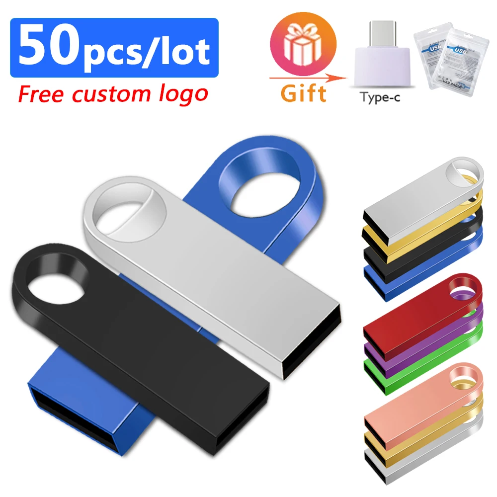 50pcs/lot NEW Pendrive 128GB 64GB 32GB 16GB 8GB 4GB USB Flash Drive Metal Waterproof Memory Stick USB Flash Drive cle usb
50pcs/lot NEW Pendrive 128GB 64GB 32GB 16GB 8GB 4GB USB Flash Drive Metal Waterproof Memory Stick USB Flash Drive cle usb