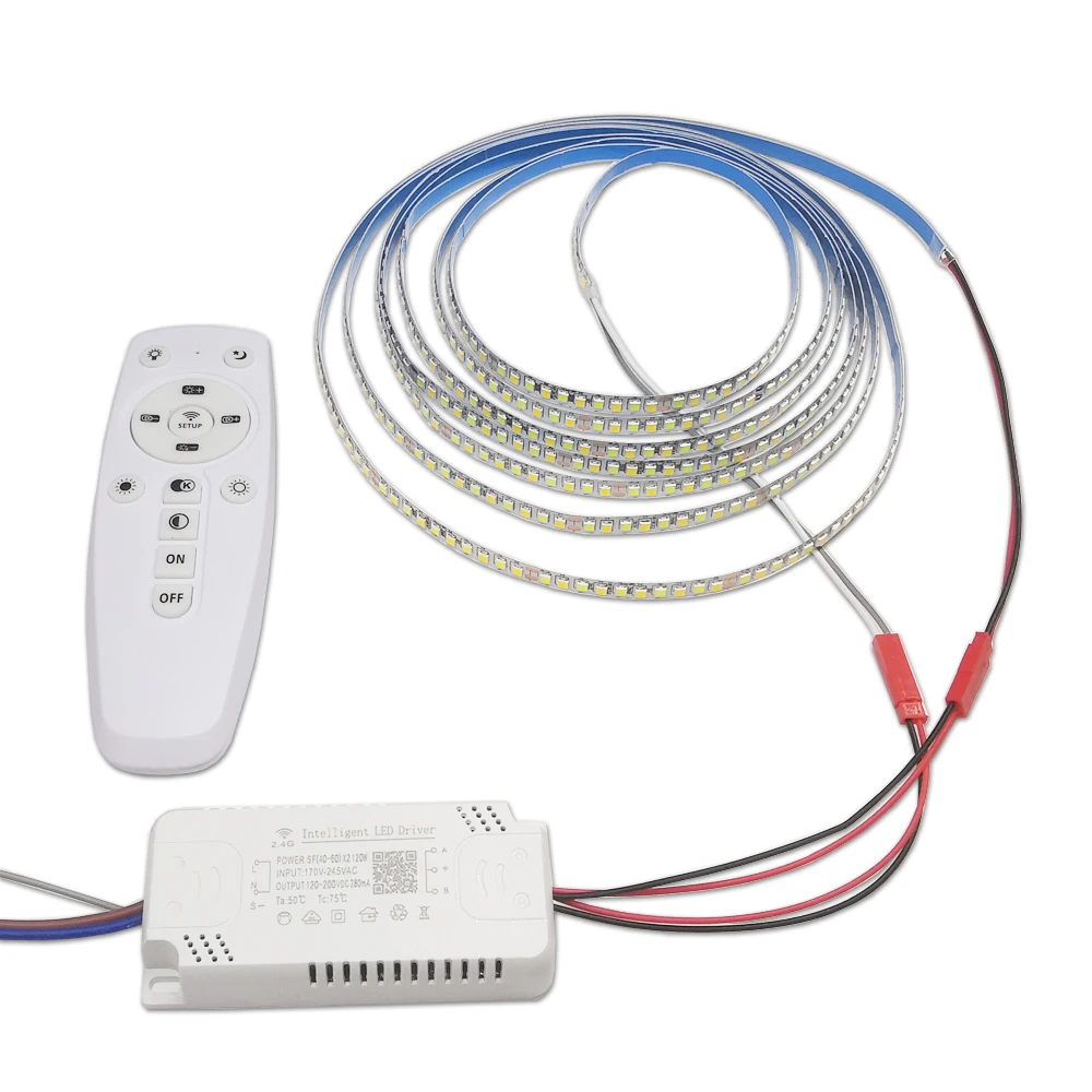 (LED strip+2.4G remote transformer) 200D 5B10CX2 2835 LED strip 3 meters 60Wx2 LED ribbon for repairing chandeliers
(LED strip+2.4G remote transformer) 200D 5B10CX2 2835 LED strip 3 meters 60Wx2 LED ribbon for repairing chandeliers