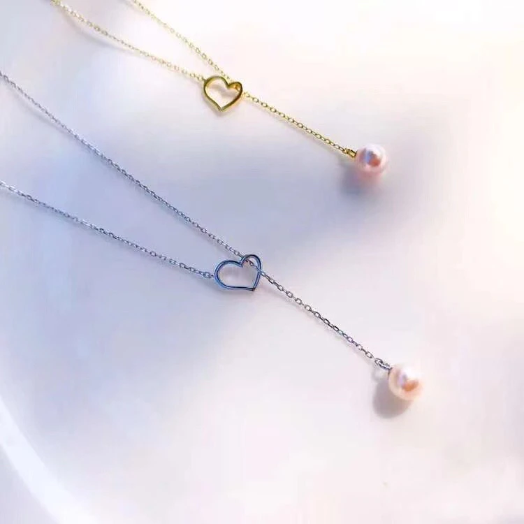 Heart Style 925 Sterling Silver Necklace Set Findings Jewelry Settings Mountings Parts for Akoya Edison Pearls, Coral, Jade
Heart Style 925 Sterling Silver Necklace Set Findings Jewelry Settings Mountings Parts for Akoya Edison Pearls, Coral, Jade