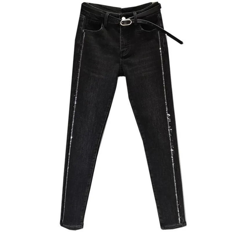 Two Side Hot Drilling Skinny Jeans Women New Autumn Mid Waist Stretch Slim Denim Pencil Pants Pantalones De Mujer s1660
Two Side Hot Drilling Skinny Jeans Women New Autumn Mid Waist Stretch Slim Denim Pencil Pants Pantalones De Mujer s1660