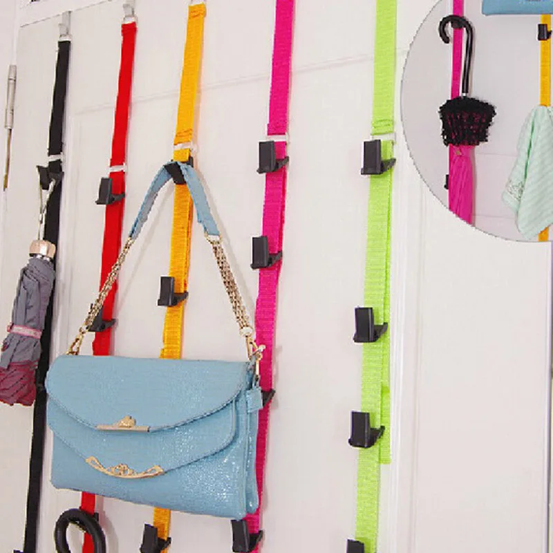 Multipurpose Stainless Steel Hook Back Hook Over Door Straps Hanger Nylon Belt Coat Rack Organizer Hat Bag Clothes Key 8 Hooks
Multipurpose Stainless Steel Hook Back Hook Over Door Straps Hanger Nylon Belt Coat Rack Organizer Hat Bag Clothes Key 8 Hooks