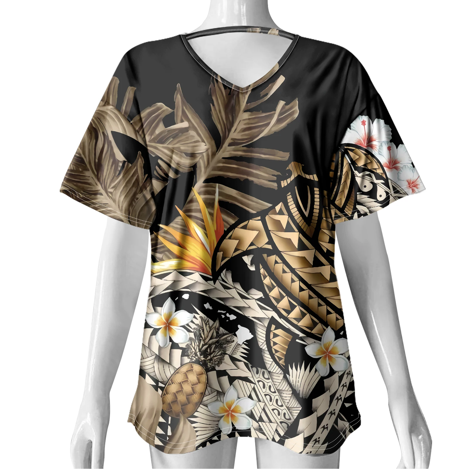 2021 New Samoan Polynesian Tribal Print Pullover Women Loose Short Sleeve T Shirt Clothing Ladies Tops
2021 New Samoan Polynesian Tribal Print Pullover Women Loose Short Sleeve T Shirt Clothing Ladies Tops