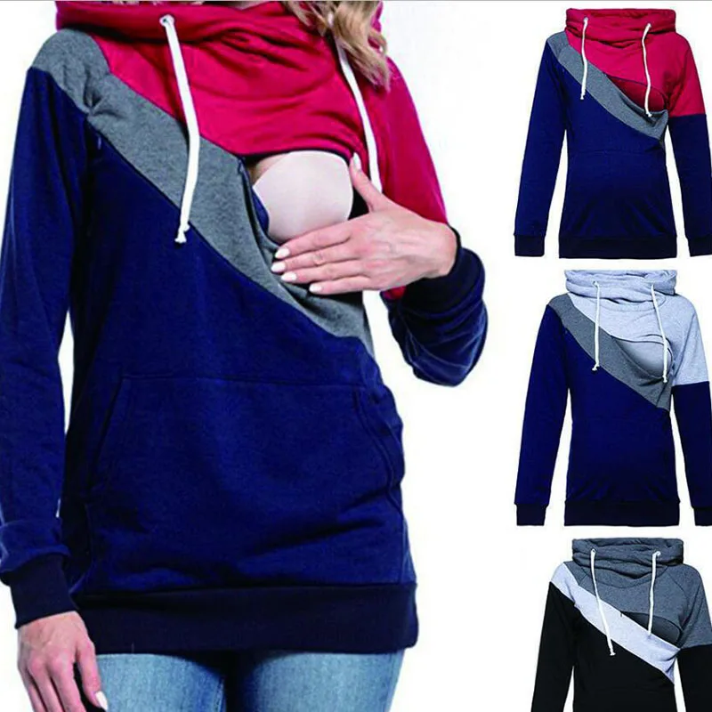 Maternity Nursing Sweater Maternity Clothes Clothes for Nursing Mothers Stitching Hoodie Plus Size Clothes for Pregnant Women
Maternity Nursing Sweater Maternity Clothes Clothes for Nursing Mothers Stitching Hoodie Plus Size Clothes for Pregnant Women