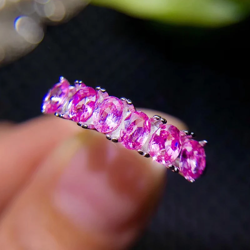 CoLife Jewelry Pink Sapphire Ring for Office Woman Natural Pink Sapphire Ring 925 Silver Gemstone Ring Gift for Woman
CoLife Jewelry Pink Sapphire Ring for Office Woman Natural Pink Sapphire Ring 925 Silver Gemstone Ring Gift for Woman