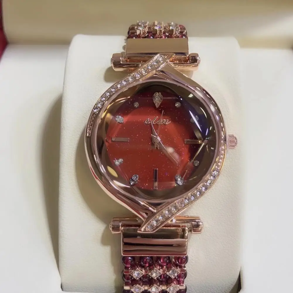 natural garnet stone bracelet & 33mm watch DIY jewelry for woman waterproof watch for summer beach wholesale !
natural garnet stone bracelet & 33mm watch DIY jewelry for woman waterproof watch for summer beach wholesale !