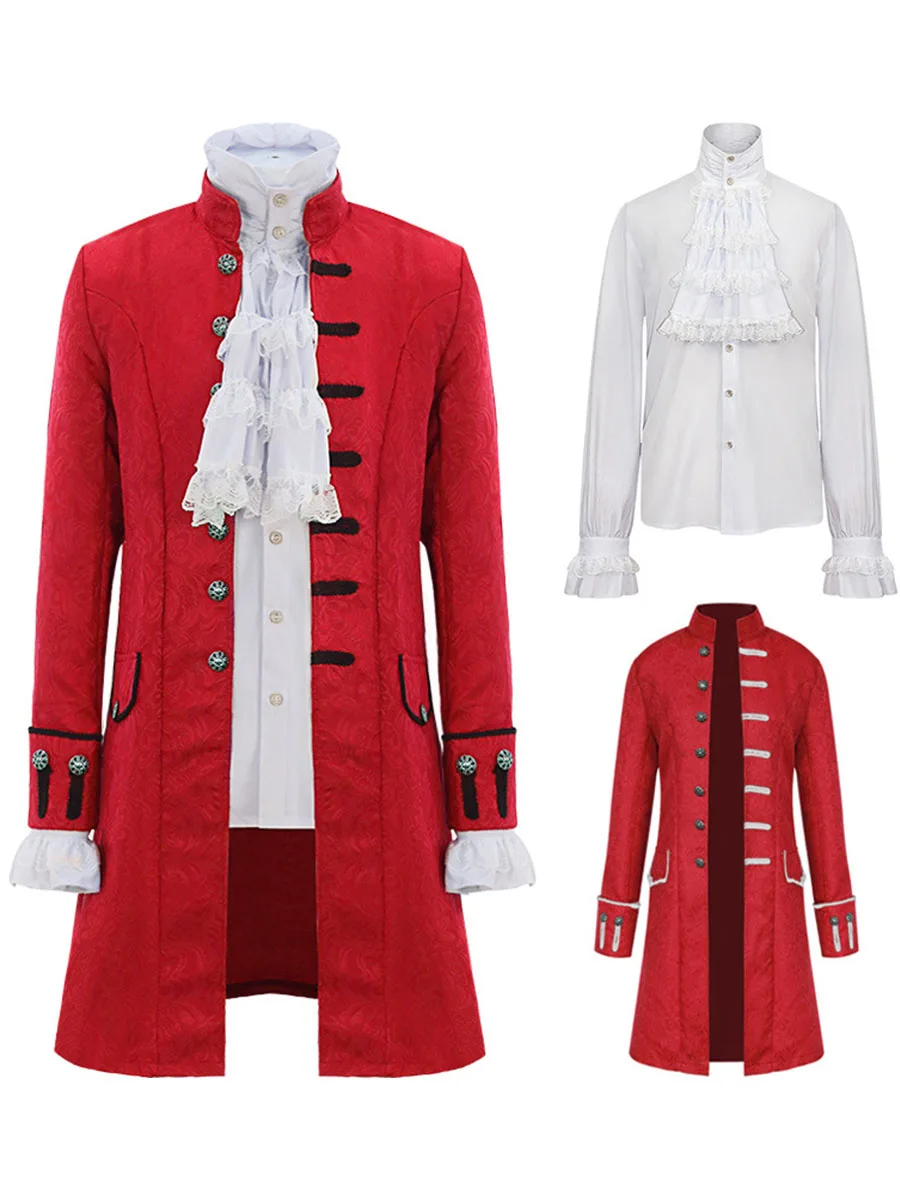 Men Steampunk Medieval Vintage Tailcoat Jacket Goth Long Halloween Perform Costume Retro Gothic Victorian Frock Coat Uniform
Men Steampunk Medieval Vintage Tailcoat Jacket Goth Long Halloween Perform Costume Retro Gothic Victorian Frock Coat Uniform