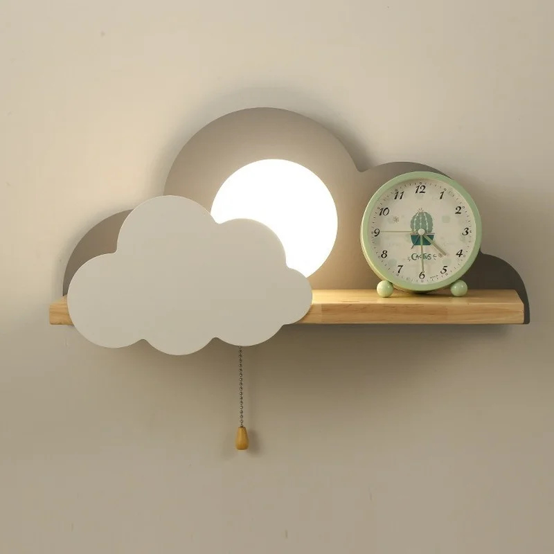 Nordic Cartoon Cloud Wall Lamp White/Pink/Gray Cute Girl with Switch Dream Bedroom Children's Room Shelf Bedside Night Lighting
Nordic Cartoon Cloud Wall Lamp White/Pink/Gray Cute Girl with Switch Dream Bedroom Children's Room Shelf Bedside Night Lighting
