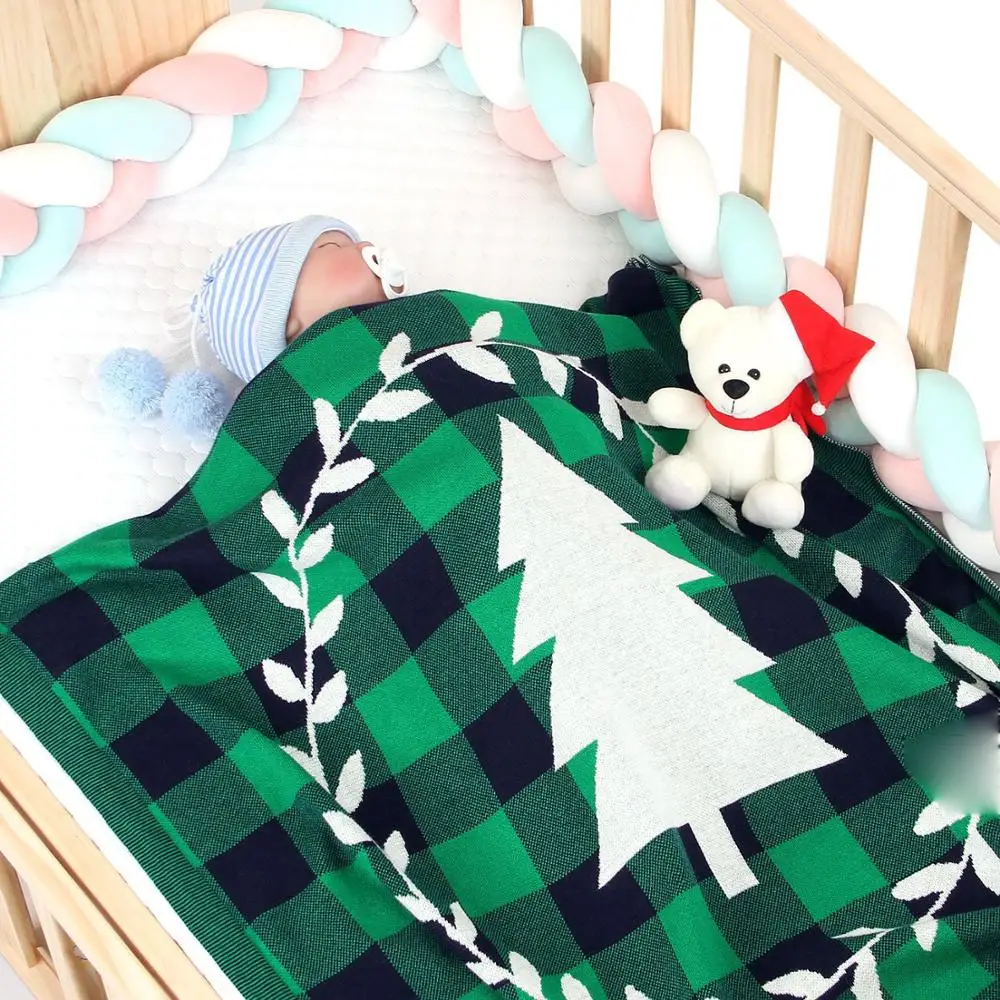 Hot Sale Christmas Tree Checkered Knitting Blanket Children Knitted Air Conditioning Blanket Kids Summer Nap Quilt Baby Swaddle
Hot Sale Christmas Tree Checkered Knitting Blanket Children Knitted Air Conditioning Blanket Kids Summer Nap Quilt Baby Swaddle