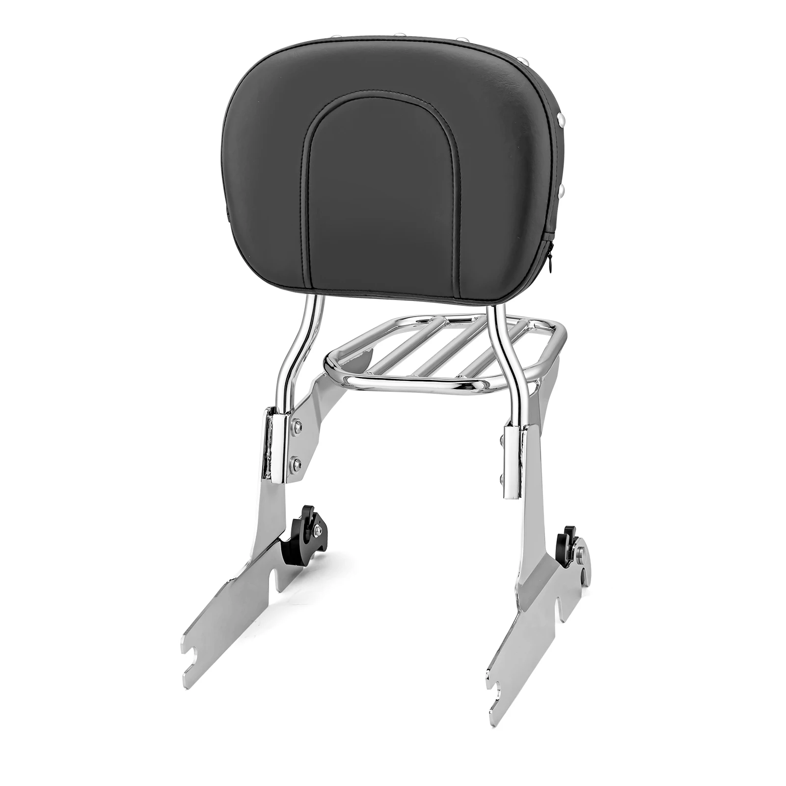 Passenger Backrest Sissy Bar + Luggage Rack Studded Large Pad Steel Chrome Triple Plating For Harley 2006 SOFTAIL HERITAGE FLST
Passenger Backrest Sissy Bar + Luggage Rack Studded Large Pad Steel Chrome Triple Plating For Harley 2006 SOFTAIL HERITAGE FLST