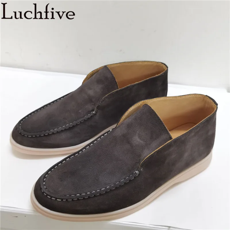 High Top Suene Leather Loafers Shoes Women Flat Shoes Rubber Soft Sole Comfort Driving Shoes Open type Casual Walk Shoes mujer
High Top Suene Leather Loafers Shoes Women Flat Shoes Rubber Soft Sole Comfort Driving Shoes Open type Casual Walk Shoes mujer