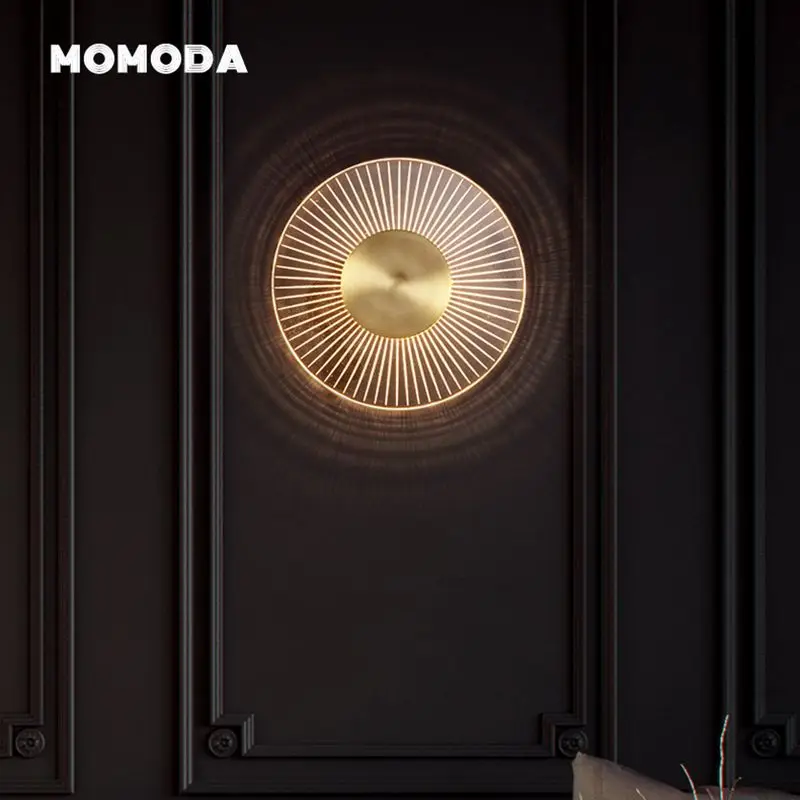 Luxury Copper LED Wall Lamps Modern Round Acrylic Wall Sconce Home Decoration Bedroom Living Room Corridor Lights Fixture
Luxury Copper LED Wall Lamps Modern Round Acrylic Wall Sconce Home Decoration Bedroom Living Room Corridor Lights Fixture