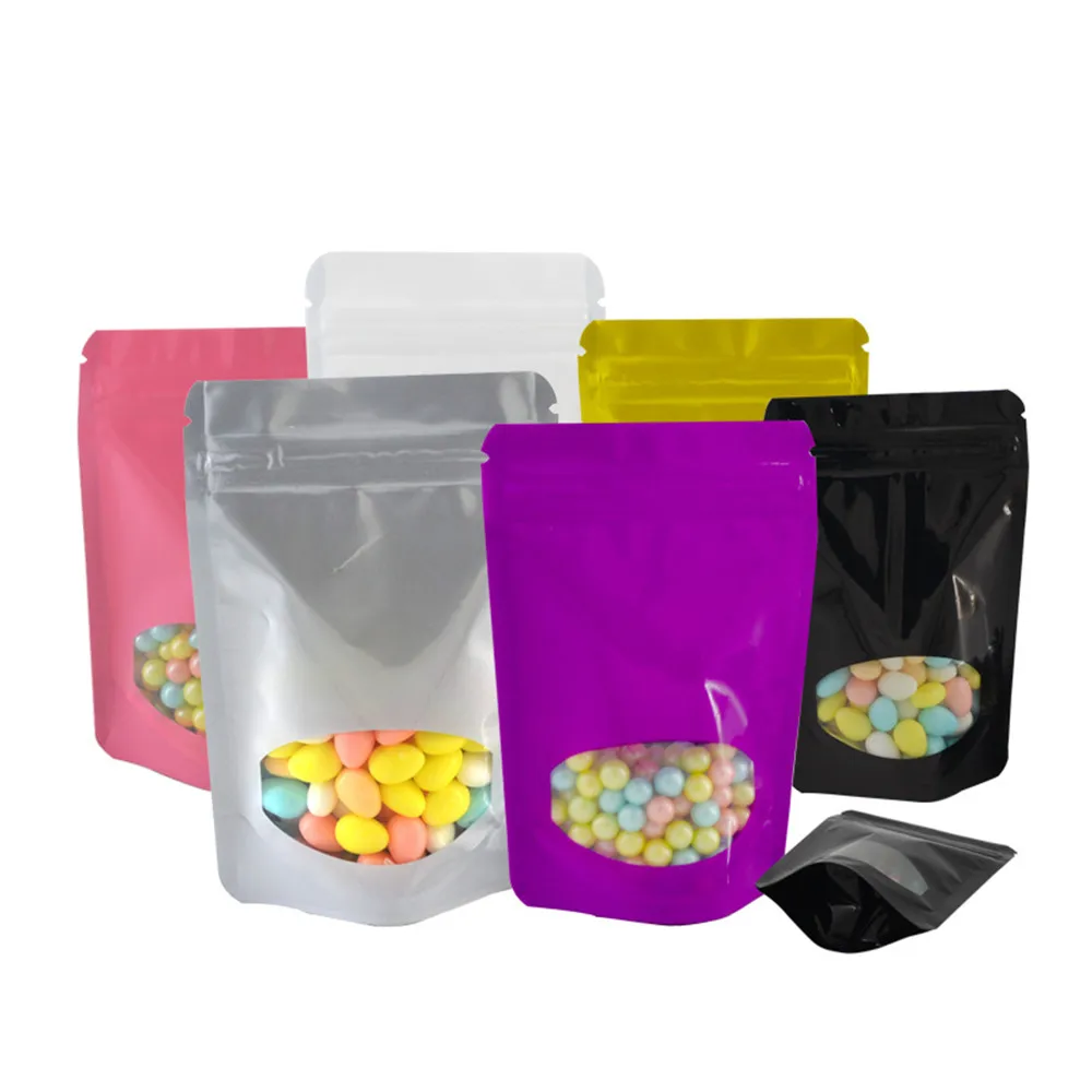 100Pcs 14*20cm Glossy Aluminum Foil Stand Up Bag with Clear Window Zip Lock Self Seal Reclosable Food Bean Coffee Storage Pack
100Pcs 14*20cm Glossy Aluminum Foil Stand Up Bag with Clear Window Zip Lock Self Seal Reclosable Food Bean Coffee Storage Pack