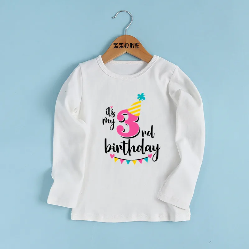 Baby Girls It's My 1st-9th Birthday Number Print T shirt Kids Funny Cute Clothes Children Cartoon Long Sleeve T-shirt,LKP2432
Baby Girls It's My 1st-9th Birthday Number Print T shirt Kids Funny Cute Clothes Children Cartoon Long Sleeve T-shirt,LKP2432