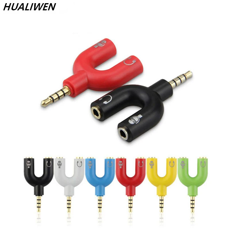 Earphone Connector Converter 3.5mm Stereo Splitter Audio to Mic & Headset Jack Plug Adapter For Mobile Phone Tablet PC
Earphone Connector Converter 3.5mm Stereo Splitter Audio to Mic & Headset Jack Plug Adapter For Mobile Phone Tablet PC