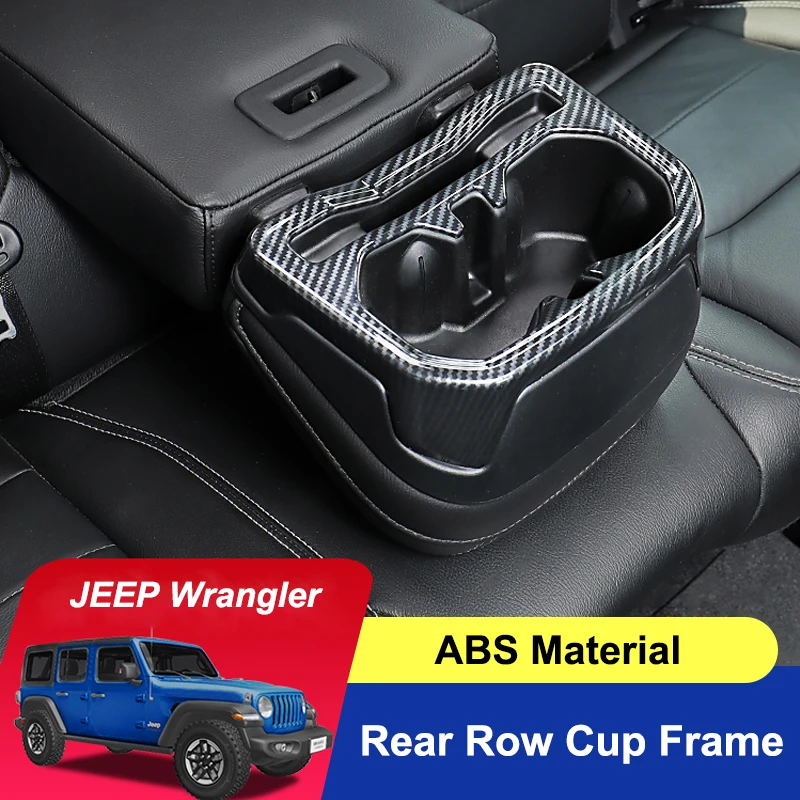 QHCP Car Rear Water Cup Holder Frame Cover Trims Back Seat Water Cup Overlay ABS For Jeep Wrangler 2018 2019 2020 2021 Accessory
QHCP Car Rear Water Cup Holder Frame Cover Trims Back Seat Water Cup Overlay ABS For Jeep Wrangler 2018 2019 2020 2021 Accessory