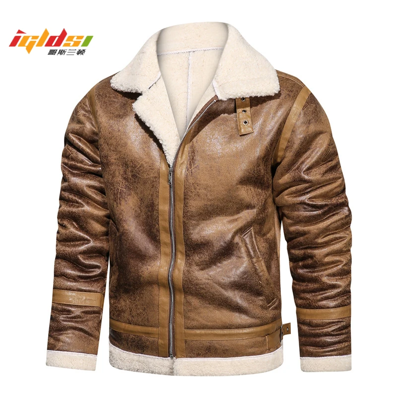 Men's Winter Fleece Motorcycle Faux Jacket New PU Leather Jackets Casual Lapel Biker Outwear Coat Zipper Thcik Warm Jacket M-4XL
Men's Winter Fleece Motorcycle Faux Jacket New PU Leather Jackets Casual Lapel Biker Outwear Coat Zipper Thcik Warm Jacket M-4XL
