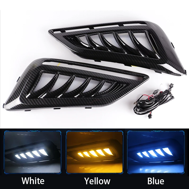 1 Pair LED DRL Daytime Running Light with Yellow Turn Signal Light Blue Light for MorrisGarages MG6 MG 6 2017 2018 2019 2020
1 Pair LED DRL Daytime Running Light with Yellow Turn Signal Light Blue Light for MorrisGarages MG6 MG 6 2017 2018 2019 2020