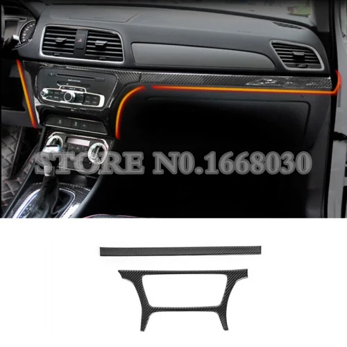 Carbon Fiber Center Console Panel Moulding Trim Cover For Audi Q3 8U 2012-2018 2pcs Car accesories interior Car decoration
Carbon Fiber Center Console Panel Moulding Trim Cover For Audi Q3 8U 2012-2018 2pcs Car accesories interior Car decoration